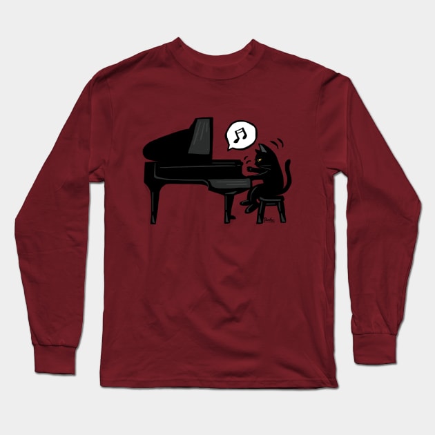 Pianist Long Sleeve T-Shirt by BATKEI